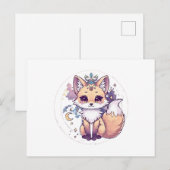 Zorro Mágico — Mini Animal Astral Briefkaart (Voorkant / Achterkant)