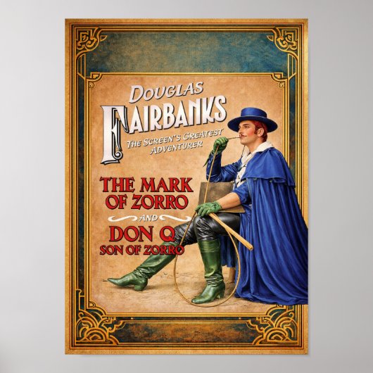 ZORRO MOVIE POSTER (Voorkant)