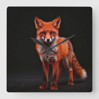 Zorro nocturno vierkante klok