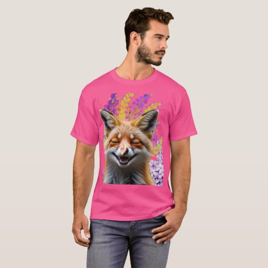 Zorro tierno entre flores t-shirt (Voorkant volledig)