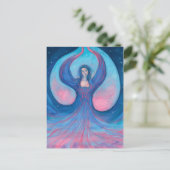 Zorya Dawn Goddess Slavic Folklore Surreal Fantasy Briefkaart (Staand voorkant)