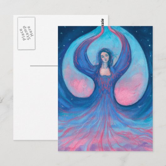 Zorya Dawn Goddess Slavic Folklore Surreal Fantasy Briefkaart (Voorkant / Achterkant)