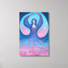 Zorya Dawn Goddess Slavic Folklore Surreal Fantasy Canvas Afdruk