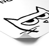 Zou Angry Cat als een Kitten zijn? - Funny Cat Pos Poster (Hoek)