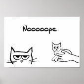 Zou Angry Cat als een Kitten zijn? - Funny Cat Pos Poster (Voorkant)