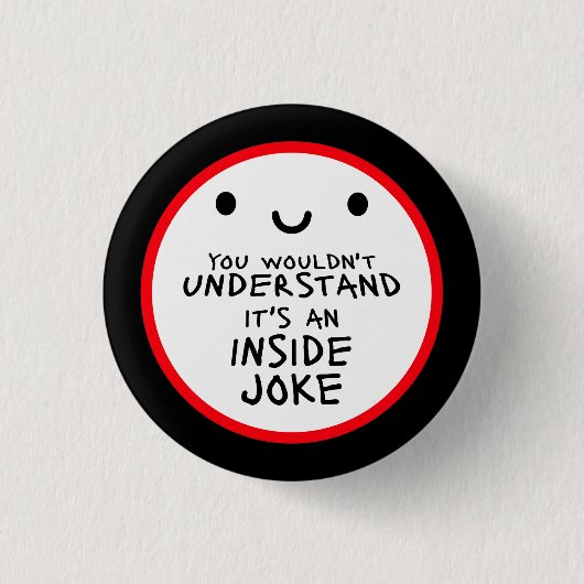 Zou het niet begrijpen Het is een grap voor ingewi Ronde Button 3,2 Cm (Voorkant)
