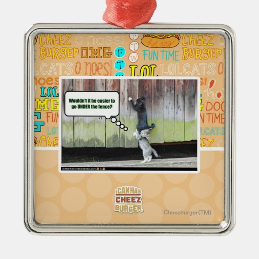 Zou het niet makkelijker zijn? metalen ornament (Voorkant)