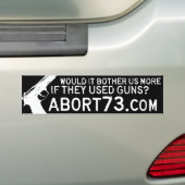 Zou het ons meer dwarszitten als ze geweren gebrui bumpersticker (Op auto)