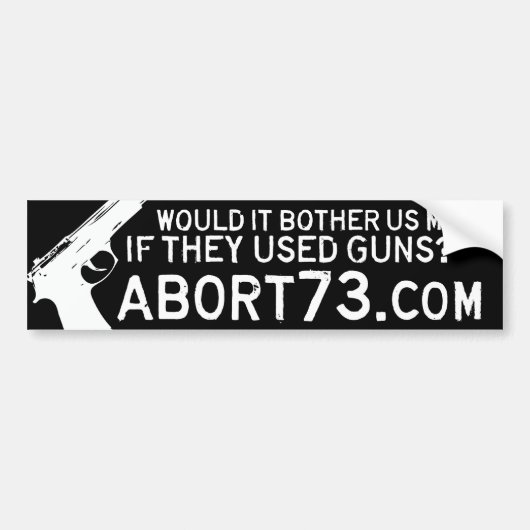 Zou het ons meer dwarszitten als ze geweren gebrui bumpersticker (Voorkant)