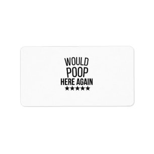 Zou Hier Weer Poepen Vinyl Sticker