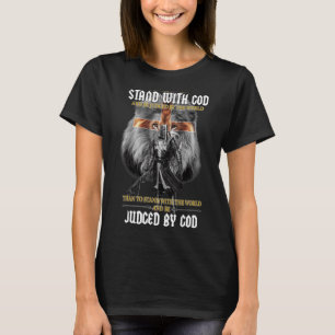 zou ik liever met God Knight Temp staan T-shirt