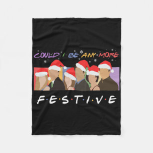 Zou ik nog vrolijker kunnen zijn Grappige Kerst vo Fleece Deken