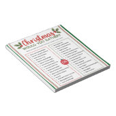 Zou Je Liever Kerstspel Notitieblok (Schuin)