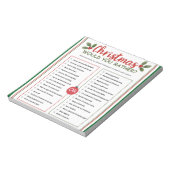 Zou Je Liever Kerstspel Notitieblok (Linkerzijde)