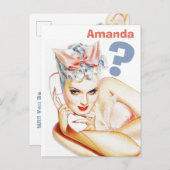 Zou je mijn bruidsmeisje willen zijn? uitnodiging briefkaart (Voorkant / Achterkant)