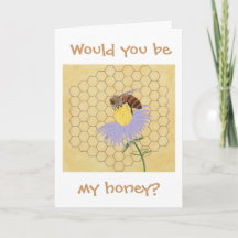 Zou je mijn honing zijn, Bij Valentijnskaarten