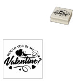 Zou Je Mijn Valentijn Kunnen Zijn Gumstempel Rubberstempel (Gestempeld)