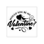 Zou Je Mijn Valentijn Kunnen Zijn Gumstempel Rubberstempel (Afrduk)