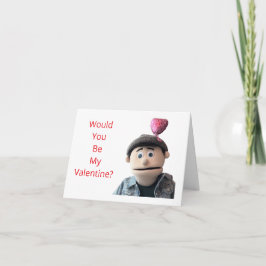 Zou je mijn Valentijn willen zijn? Bedankkaart