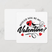 Zou je mijn Valentijn zijn? Feestdagenkaart (Voorkant / Achterkant)