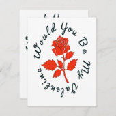 Zou je mijn Valentijn zijn? Feestdagenkaart (Voorkant / Achterkant)