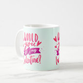 Zou je mijn Valentijn zijn? Koffiemok (Voorkant links)