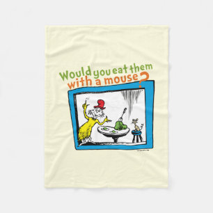 Zou je ze met een muis eten? fleece deken