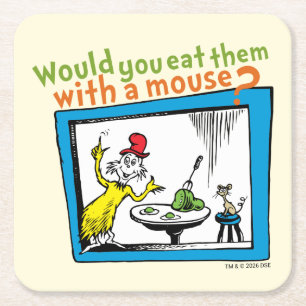 Zou je ze met een muis eten? kartonnen onderzetters