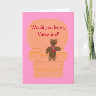 Zou jij mijn Valentijn zijn, teddybeer kaarten