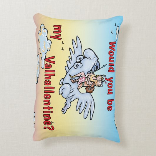 Zou jij mijn Valhallentine zijn? Accent Kussen (Achterkant (Verticaal))