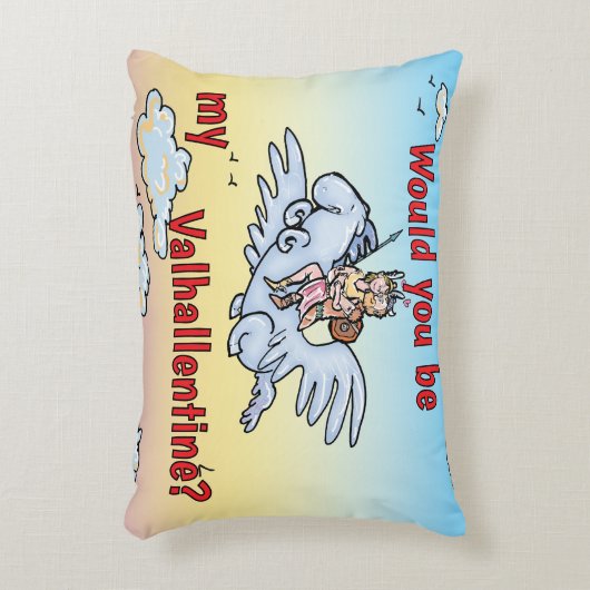 Zou jij mijn Valhallentine zijn? Accent Kussen (Voorkant(Verticaal))