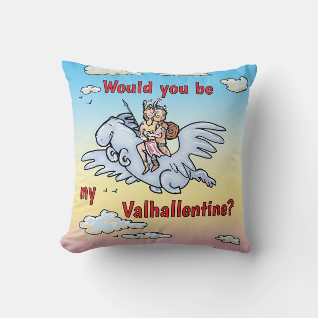 Zou jij mijn Valhallentine zijn? Kussen (Voorkant)