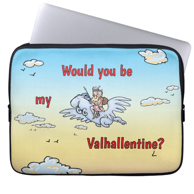 Zou jij mijn Valhallentine zijn? Laptop Sleeve (Voorkant)