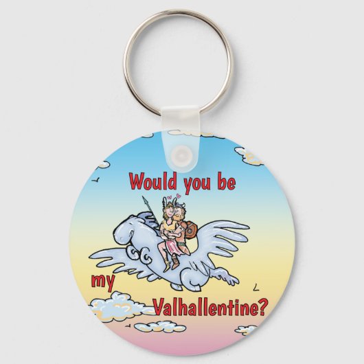 Zou jij mijn Valhallentine zijn? Sleutelhanger (Achterkant)