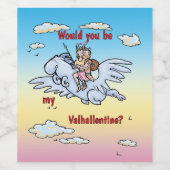 Zou jij mijn Valhallentine zijn? Wijn Etiket (Enkel label)