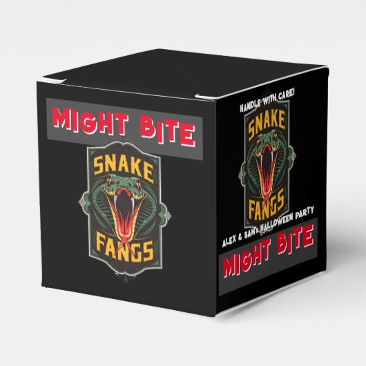 Zou kunnen bijten Snake Fang Halloween Party Spook Bedankdoosjes (Voorkant Zijde)