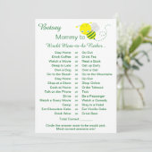 Zou mam liever Baby shower spel Kaarten (Staand voorkant)