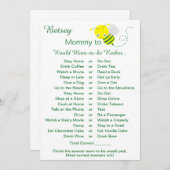 Zou mam liever Baby shower spel Kaarten (Voorkant / Achterkant)