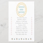 Zou mam liever een avontuurlijk Baby shower spelen (Voorkant)