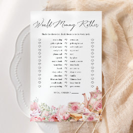 Zou mama liever bloementhee Baby shower spel