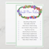 Zou mama liever een leuk Baby shower spelen? (Voorkant / Achterkant)