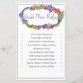 Zou mama liever een leuk Baby shower spelen? (Voorkant)