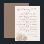 Zou mama liever feestspel informatiekaartje<br><div class="desc">Al uw toekomstige partijgasten zullen door dit ontwerp worden beloond! Pas het aan je wensen aan.</div>