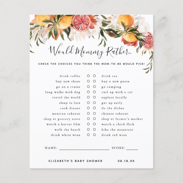 Zou mama Rather | BABY SHOWER (Voorkant)