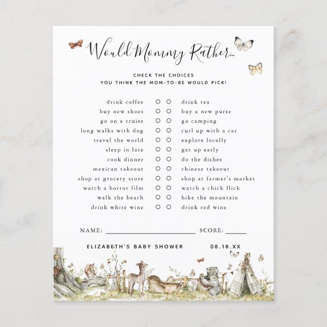 Zou mama Rather | BABY SHOWER (Voorkant)