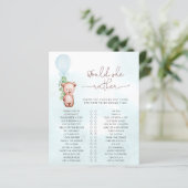 Zou mammie een Baby shower van het Spam Teddy Bear (Staand voorkant)