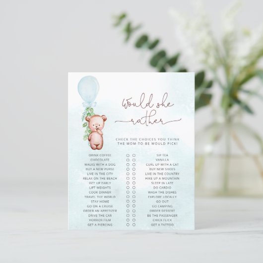 Zou mammie een Baby shower van het Spam Teddy Bear (Staand voorkant)