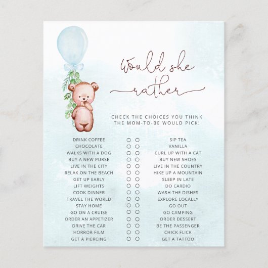 Zou mammie een Baby shower van het Spam Teddy Bear (Voorkant)