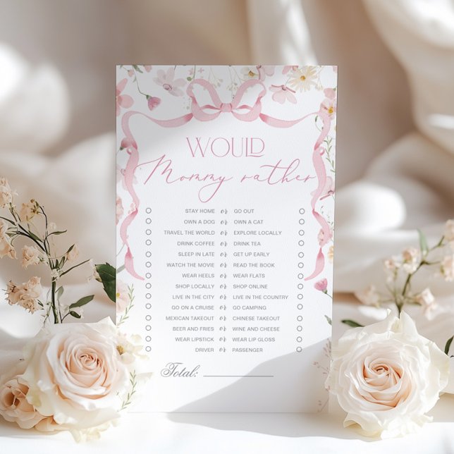 Zou Moeder Liever Wildflower Roze Whimsical Boog (Creator heeft geüpload)