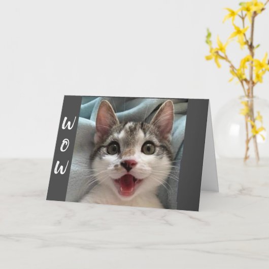 ZOU U U ""50""" ZEGGEN CAT-KAART KAART (Gele Bloem)